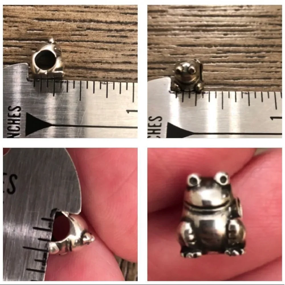 Sterling Silver Frog Bead European Bracelet Bead